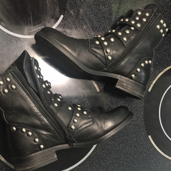 Steve Madden Mexican Leather Studded Boots - Picture 14 of 16